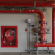 Room Fire suppression system installation with a alarm check valve