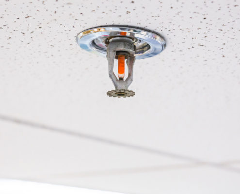 Fire Sprinkler, focus at selective